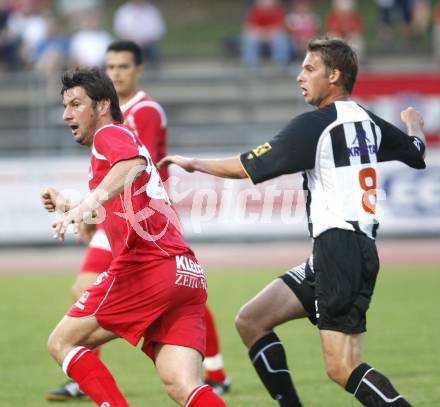 Fussball Regionalliga. WAC/St. Andrae gegen GAK. Gernot Messner (WAC), Roland Kollmann (GAK). Wolfsberg, am 1.8.2008.
Foto: Kuess

---
pressefotos, pressefotografie, kuess, qs, qspictures, sport, bild, bilder, bilddatenbank