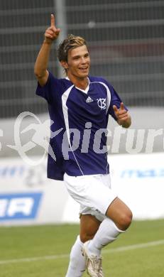 Fussball Regionalliga, FC Kaernten gegen FC St. Veit. Torjubel Salih Alic (FCK). Klagenfurt, am 8.8.2008.
Foto: Kuess

---
pressefotos, pressefotografie, kuess, qs, qspictures, sport, bild, bilder, bilddatenbank