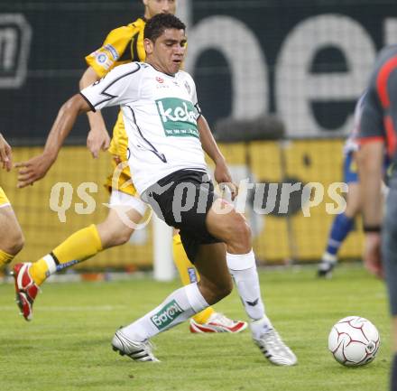 Fussball tipp3 Bundesliga. SK Austria Kaernten gegen SK Sturm Graz. Adi Rocha Sobrinho Filho (Kaernten). Klagenfurt, am 6.8.2008.
Foto: Kuess

---
pressefotos, pressefotografie, kuess, qs, qspictures, sport, bild, bilder, bilddatenbank