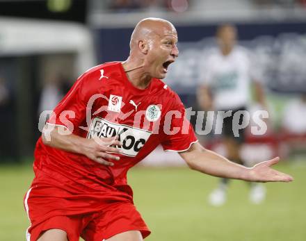 Fussball tipp3 Bundesliga. SK Austria Kaernten gegen Mattersburg.  Jancker Carsten (Mattersburg). Klagenfurt, 9.8.2008
Copyright Kuess

---
pressefotos, pressefotografie, kuess, qs, qspictures, sport, bild, bilder, bilddatenbank