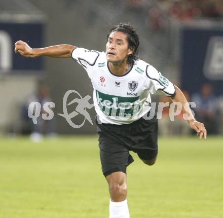 Fussball tipp3 Bundesliga. SK Austria Kaernten gegen SK Sturm Graz. Carlos Chaile (Kaernten). Klagenfurt, am 6.8.2008.
Foto: Kuess

---
pressefotos, pressefotografie, kuess, qs, qspictures, sport, bild, bilder, bilddatenbank