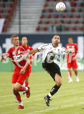 Fussball tipp3 Bundesliga. SK Austria Kaernten gegen SV Mattersburg. Oliver Pusztai (Kaernten). Klagenfurt, am 9.8.2008.
Foto: Kuess

---
pressefotos, pressefotografie, kuess, qs, qspictures, sport, bild, bilder, bilddatenbank