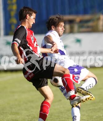 Fussball Regionalliga. SAK gegen WAC/St. Andrae. Edmit Edo Adilovic (SAK), philipp Schenk (WAC). Klagenfurt, am 9.8.2008.
Foto: Kuess

---
pressefotos, pressefotografie, kuess, qs, qspictures, sport, bild, bilder, bilddatenbank