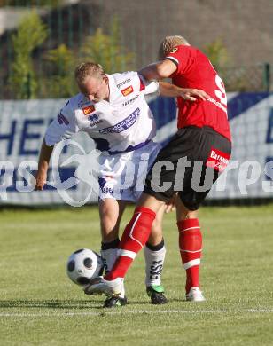 Fussball Regionalliga. SAK gegen WAC/St. Andrae. Simon Sadjak(SAK), David Witteveen (WAC). Klagenfurt, am 9.8.2008.
Foto: Kuess

---
pressefotos, pressefotografie, kuess, qs, qspictures, sport, bild, bilder, bilddatenbank