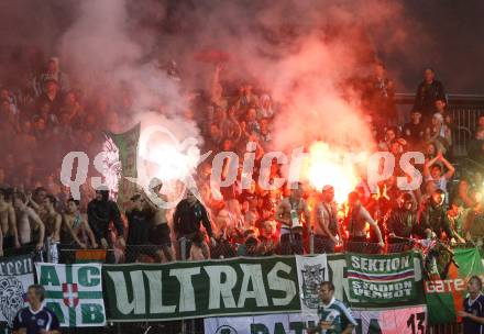 Fussball. OEFB Cup. FC Kaernten gegen SK Rapid Wien. Rapid Fans. Klagenfurt, am 15.8.2008.
Foto: Kuess
---
pressefotos, pressefotografie, kuess, qs, qspictures, sport, bild, bilder, bilddatenbank