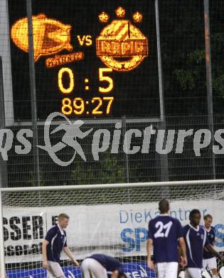 Fussball. OEFB Cup. FC Kaernten gegen SK Rapid Wien. Endresultat auf der Anzeigentafel. Klagenfurt, am 15.8.2008.
Foto: Kuess
---
pressefotos, pressefotografie, kuess, qs, qspictures, sport, bild, bilder, bilddatenbank
