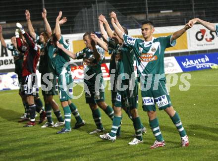 Fussball. OEFB Cup. FC Kaernten gegen SK Rapid Wien. Jubel (Rapid). Klagenfurt, am 15.8.2008.
Foto: Kuess
---
pressefotos, pressefotografie, kuess, qs, qspictures, sport, bild, bilder, bilddatenbank