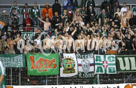 Fussball. OEFB Cup. FC Kaernten gegen SK Rapid Wien. Rapid Fans. 
Klagenfurt, am 15.8.2008.
Foto: Kuess

---
pressefotos, pressefotografie, kuess, qs, qspictures, sport, bild, bilder, bilddatenbank