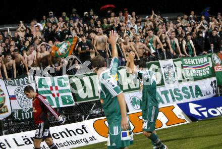 Fussball. OEFB Cup. FC Kaernten gegen SK Rapid Wien. Jubel (Rapid). Klagenfurt, am 15.8.2008.
Foto: Kuess
---
pressefotos, pressefotografie, kuess, qs, qspictures, sport, bild, bilder, bilddatenbank