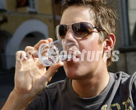 Radsport. Radfahren. Bernhard Kohl (AUT). 
Klagenfurt, am 12.8.2008.
Foto: Kuess

---
pressefotos, pressefotografie, kuess, qs, qspictures, sport, bild, bilder, bilddatenbank