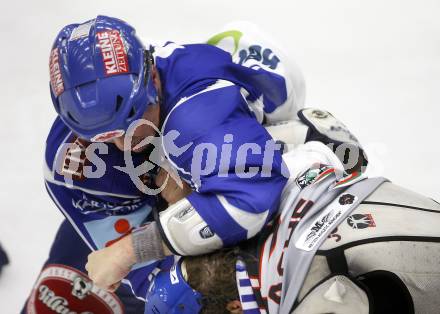 Eishockey Bundesliga. Testspiel. VSV gegen Augsburger Panthers.  Schlaegerei. Mike Stewart. Villach, am 24.8.2008.
Foto: Kuess

---
pressefotos, pressefotografie, kuess, qs, qspictures, sport, bild, bilder, bilddatenbank