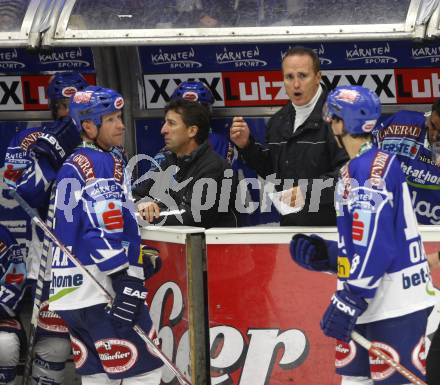 Eishockey Bundesliga. Testspiel. VSV gegen Augsburger Panthers.  Trainer Larry Huras (VSV). Villach, am 24.8.2008.
Foto: Kuess

---
pressefotos, pressefotografie, kuess, qs, qspictures, sport, bild, bilder, bilddatenbank