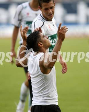 Fussball. Tipp3 Bundesliga. SK Kelag Kaernten gegen Red Bull Salzburg. Torjubel Rocha Sobrinho Filho Adi, Junuzovic Zlatko. Klagenfurt, 31.8.2008
Foto: Kuess

---
pressefotos, pressefotografie, kuess, qs, qspictures, sport, bild, bilder, bilddatenbank