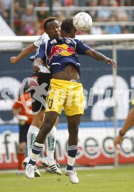 Fussball. Tipp3 Bundesliga. SK Kelag Kaernten gegen Red Bull Salzburg. Prawda Christian  (Kaernten), Tchoyi Somen (Salzburg). Klagenfurt, 31.8.2008
Foto: Kuess

---
pressefotos, pressefotografie, kuess, qs, qspictures, sport, bild, bilder, bilddatenbank