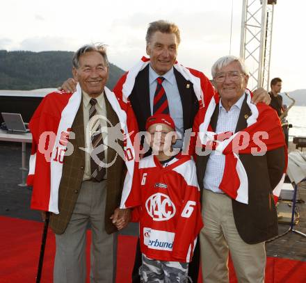 EBEL. Eishockey Bundesliga. Mannschaftspraesentation KAC. Woertherseebuehne. Klagenfurt, am 4.9.2008.
Foto: Kuess

---
pressefotos, pressefotografie, kuess, qs, qspictures, sport, bild, bilder, bilddatenbank
