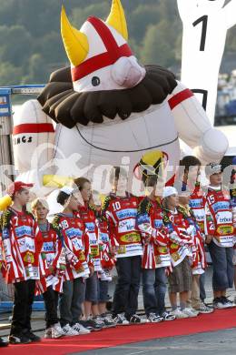 EBEL. Eishockey Bundesliga. Mannschaftspraesentation KAC. Klagenfurt, am 4.9.2008.
Foto: Kuess

---
pressefotos, pressefotografie, kuess, qs, qspictures, sport, bild, bilder, bilddatenbank