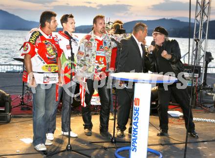 EBEL. Eishockey Bundesliga. Mannschaftspraesentation KAC. Dieter Themel. Woertherseebuehne. Klagenfurt, am 4.9.2008.
Foto: Kuess

---
pressefotos, pressefotografie, kuess, qs, qspictures, sport, bild, bilder, bilddatenbank
