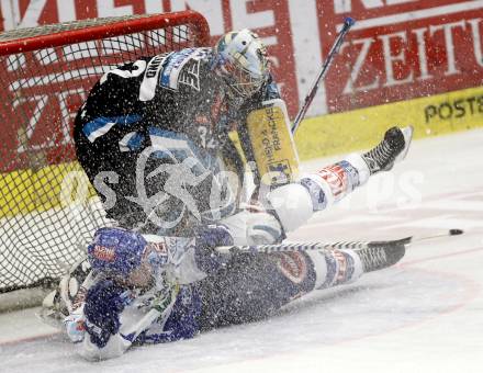 EBEL.  Eishockey Bundesliga. VSV gegen EHC Linz. CAVANAUGH Dan (VSV), WESTLUND Alex(Linz). Villach, am 21.9.2008.
Foto: Kuess

---
pressefotos, pressefotografie, kuess, qs, qspictures, sport, bild, bilder, bilddatenbank
