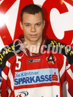 EBEL.  Eishockey Bundesliga. KAC U20. Thomas Kircher. Klagenfurt, am 24.9.2008.
Foto: Kuess

---
pressefotos, pressefotografie, kuess, qs, qspictures, sport, bild, bilder, bilddatenbank