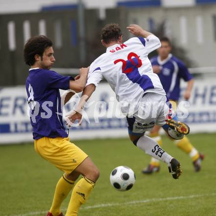 Fussball. Regionalliga. SAK gegen FC Kaernten. Veliu Murat (FC Kaernten), Zezelj Drazen (SAK). Klagenfurt, 27.9.2008. 
Copyright Kuess

---
pressefotos, pressefotografie, kuess, qs, qspictures, sport, bild, bilder, bilddatenbank