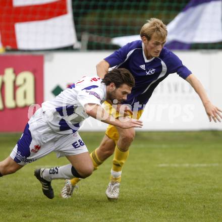Fussball. Regionalliga. SAK gegen FC Kaernten. Micic Danijel (FC Kaernten), Adilovic Edmir Edo (SAK). Klagenfurt, 27.9.2008. 
Copyright Kuess

---
pressefotos, pressefotografie, kuess, qs, qspictures, sport, bild, bilder, bilddatenbank