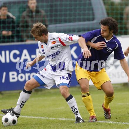 Fussball. Regionalliga. SAK gegen FC Kaernten. Veliu Murat (FC Kaernten), Triplat Grega (SAK). Klagenfurt, 27.9.2008. 
Copyright Kuess

---
pressefotos, pressefotografie, kuess, qs, qspictures, sport, bild, bilder, bilddatenbank