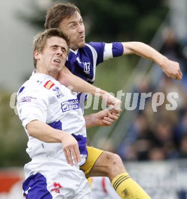 Fussball. Regionalliga. SAK gegen FC Kaernten. Grega Triplat (SAK), Michal Kordula (FCK). Klagenfurt, 27.9.2008. 
Copyright Kuess

---
pressefotos, pressefotografie, kuess, qs, qspictures, sport, bild, bilder, bilddatenbank