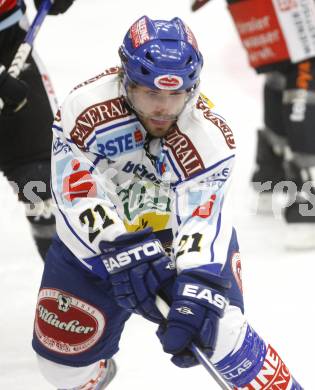 EBEL.  Eishockey Bundesliga. EC Pasut VSV gegen HC TWK Innsbruck. Nikolas Petrik (VSV). Villach, am 30.9.2008.
Foto: Kuess

---
pressefotos, pressefotografie, kuess, qs, qspictures, sport, bild, bilder, bilddatenbank