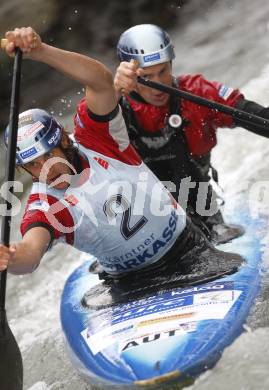 Kaerntner Landesmeisterschaften Wildwasser. Kajak. Matthias Schmid, Gerhard Schmid (AUT). Klagenfurt - Gurkerbruecke, 28.9.2008.
Foto: Kuess


---
pressefotos, pressefotografie, kuess, qs, qspictures, sport, bild, bilder, bilddatenbank