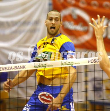 Volleyball. MEVZA. Aich/Dob gegen Kaposvar. BENCIC Martin (Aich). Prevalje, 11.10.2008.
Foto: Kuess

---
pressefotos, pressefotografie, kuess, qs, qspictures, sport, bild, bilder, bilddatenbank