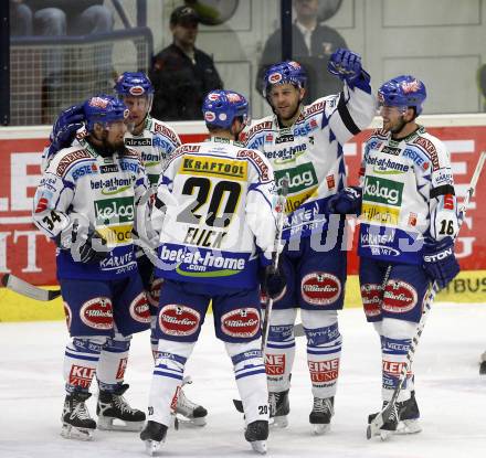 EBEL. Eishockey Bundesliga. EC VSV gegen EV Vienna Capitals. Torjubel VSV. Villach, am 17.10.2008.
Foto: Kuess

---
pressefotos, pressefotografie, kuess, qs, qspictures, sport, bild, bilder, bilddatenbank
