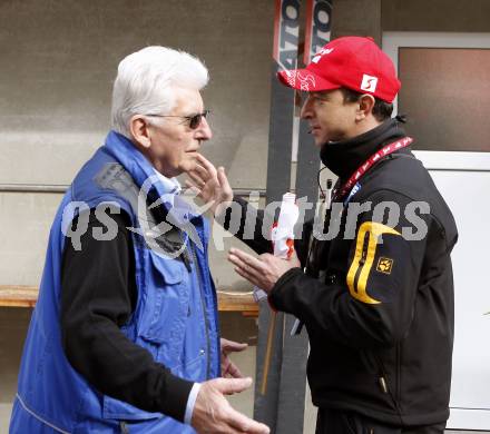 Schispringen. Oesterreichische Meisterschaften 2008. Oskar Passernig (Obmann SV Villach), Alexander Pointner. Villach, 18.10.2008
Foto: Kuess

---
pressefotos, pressefotografie, kuess, qs, qspictures, sport, bild, bilder, bilddatenbank