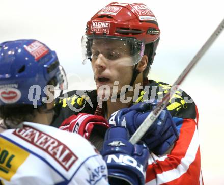 EBEL. Eishockey Bundesliga. EC KAC gegen EC VSV. Manuel Geier (KAC). Klagenfurt, am 19.10.2008.
Foto: Kuess

---
pressefotos, pressefotografie, kuess, qs, qspictures, sport, bild, bilder, bilddatenbank