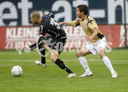 Fussball. Tipp3-Bundesliga. SK Austria Kelag Kaernten gegen LASK. Wolf Patrick (Kaernten), Saurer Christoph  (LASK). Klagenfurt, 26.10.2008
Copyright Kuess

---
pressefotos, pressefotografie, kuess, qs, qspictures, sport, bild, bilder, bilddatenbank
