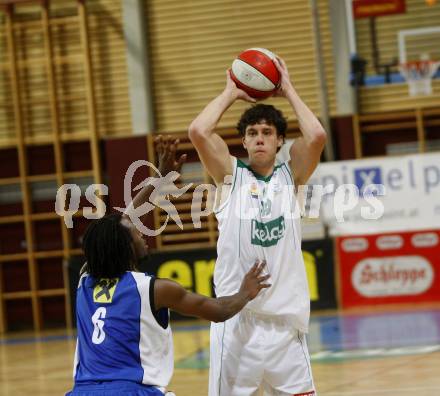 Basketball Bundesliga. Woerthersee Piraten gegen UBSC Graz. Erik Rhinehart  (Piraten).  Klagenfurt, 29.10.2008
Foto: Kuess

---
pressefotos, pressefotografie, kuess, qs, qspictures, sport, bild, bilder, bilddatenbank
