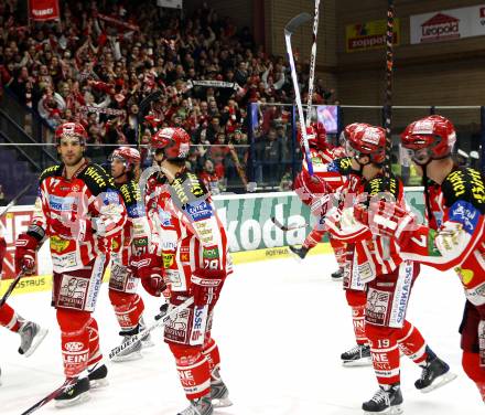 EBEL. Eishockey Bundesliga. EC Pasut VSV gegen EC KAC. Jubel KAC. Villach, am 28.11.2008.
Foto: Kuess 
Foto: Kuess

---
pressefotos, pressefotografie, kuess, qs, qspictures, sport, bild, bilder, bilddatenbank
