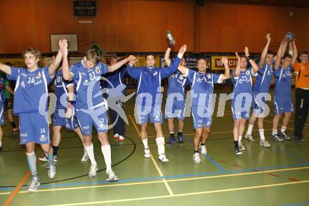 Handball Bundesliga. SC Ferlach gegen HCK 59. Jubel (Ferlach). Ferlach, 31.1.2009
Foto:  Kuess

---
pressefotos, pressefotografie, kuess, qs, qspictures, sport, bild, bilder, bilddatenbank