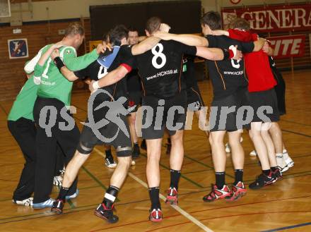 Handball Bundesliga. SVVW gegen HCK 59.  Jubel (HCK). Klagenfurt, 7.2.2009
Foto:  Kuess

---
pressefotos, pressefotografie, kuess, qs, qspictures, sport, bild, bilder, bilddatenbank