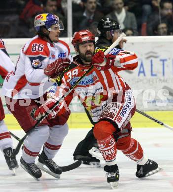 EBEL. Eishockey Bundesliga. KAC gegen EC Salzburg.  SHANTZ Jeffery (KAC), MAIRITSCH Martin (Salzburg). Klagenfurt, am 5.4.2009.
Foto: Kuess 

---
pressefotos, pressefotografie, kuess, qs, qspictures, sport, bild, bilder, bilddatenbank