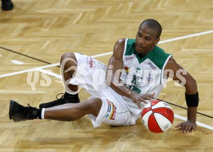 Basketball Bundesliga. Woerthersee Piraten gegen UBSC Graz. Timothy Burnette  (Piraten).  Klagenfurt, 19.4.2009
Foto: Kuess

---
pressefotos, pressefotografie, kuess, qs, qspictures, sport, bild, bilder, bilddatenbank