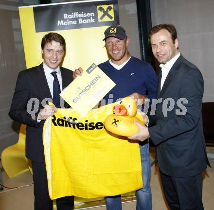 Schi Alpin. Hermann Maier. PR Termin in Raiffeisenlandesbank Kaernten. Hermann Maier, Gauper. Klagenfurt, am 20.6.2009.
Foto: Kuess
---
pressefotos, pressefotografie, kuess, qs, qspictures, sport, bild, bilder, bilddatenbank