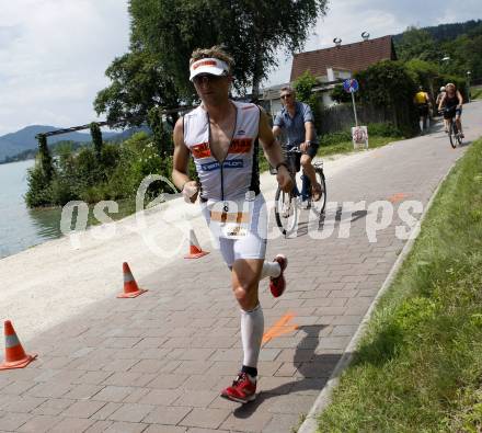 Ironman. Triathlon. Schwimmen, Radfahren, Laufen. Ironman Austria. Peter Schoissengeier (AUT). KLagenfurt, am 5.7.2009.
Foto: Kuess

---
pressefotos, pressefotografie, kuess, qs, qspictures, sport, bild, bilder, bilddatenbank