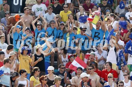 Beachvolleyball Grand Slam. Fans. Klagenfurt, am 1.8.2009.
Foto: Kuess
---
pressefotos, pressefotografie, kuess, qs, qspictures, sport, bild, bilder, bilddatenbank