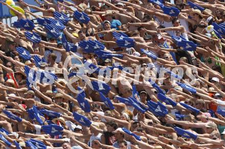 Beachvolleyball Grand Slam. Fans. Klagenfurt, am 1.8.2009.
Foto: Kuess
---
pressefotos, pressefotografie, kuess, qs, qspictures, sport, bild, bilder, bilddatenbank
