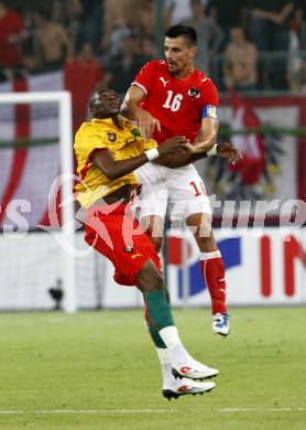 Fussball. Laenderspiel. Oesterreich gegen Kamerun. Paul Scharner,  (Oesterreich).  Klagenfurt, 11.9.2009.
Foto: Kuess

---
pressefotos, pressefotografie, kuess, qs, qspictures, sport, bild, bilder, bilddatenbank
