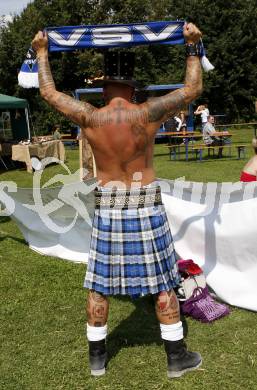 EBEL. Eishockey Bundesliga. Highland Games fuer Eishockey Fanclubs. VSV Fan. Althofen, am 22.8.2009.
Foto: Kuess
---
pressefotos, pressefotografie, kuess, qs, qspictures, sport, bild, bilder, bilddatenbank