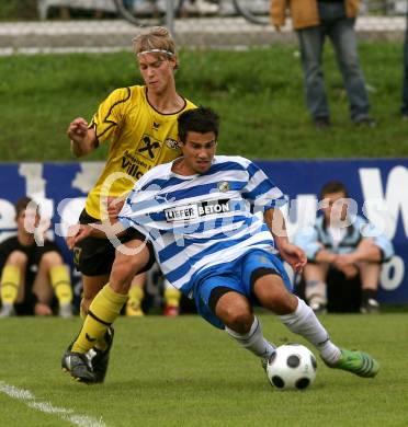 Fussball. KFV-Cup. Magdalen gegen VSV. Rocil Franz (Magdalen), Ebner Sandro (VSV). Magdalen, 9.9.2009.
Foto: Kuess
---
pressefotos, pressefotografie, kuess, qs, qspictures, sport, bild, bilder, bilddatenbank