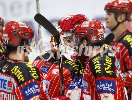 EBEL. Eishockey Bundesliga. KAC gegen HK Acroni Jesenice. Jubel KAC. Hannes Enzenhofer. Klagenfurt, am 13.10.2009.
Foto: Kuess 

---
pressefotos, pressefotografie, kuess, qs, qspictures, sport, bild, bilder, bilddatenbank