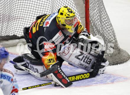 EBEL. Eishockey Bundesliga. EC Pasut VSV gegen Vienna Capitals.  Frederic Cassivi (Caps). Villach, am 18.10.2009.
Foto: Kuess 


---
pressefotos, pressefotografie, kuess, qs, qspictures, sport, bild, bilder, bilddatenbank