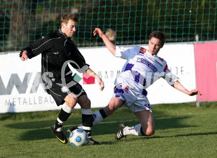 Fussball Regionalliga. SAK Klagenfurt gegen SK Sturm Graz Amateure. Patrick Lausegger (SAK), Philip Hoermann  (Sturm Graz). Klagenfurt, am 31.10.2009.
Foto: Kuess
---
pressefotos, pressefotografie, kuess, qs, qspictures, sport, bild, bilder, bilddatenbank